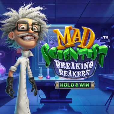 Enter the realm of the Mad Scientist: Breaking Beakers - Hold & Win game tile.